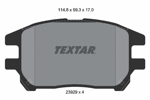 Brake Pad Set, disc brake (2392901)