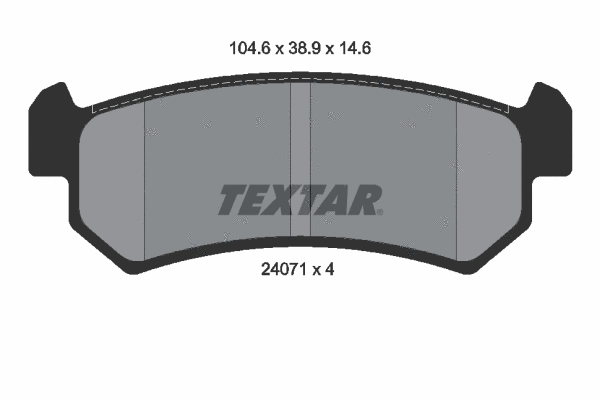 Brake Pad Set, disc brake (2407101)