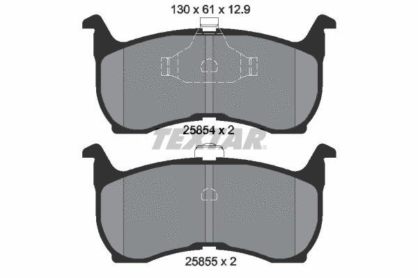 Brake Pad Set, disc brake (2585401)