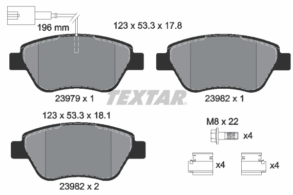 Brake Pad Set, disc brake (2397901)