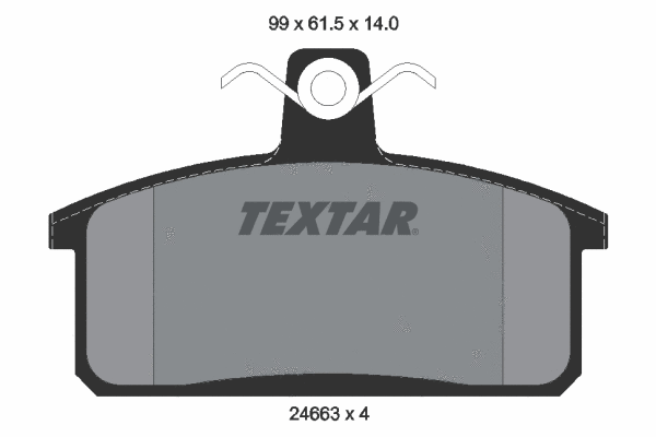 Brake Pad Set, disc brake (2466301)