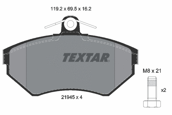 Brake Pad Set, disc brake (2194502)