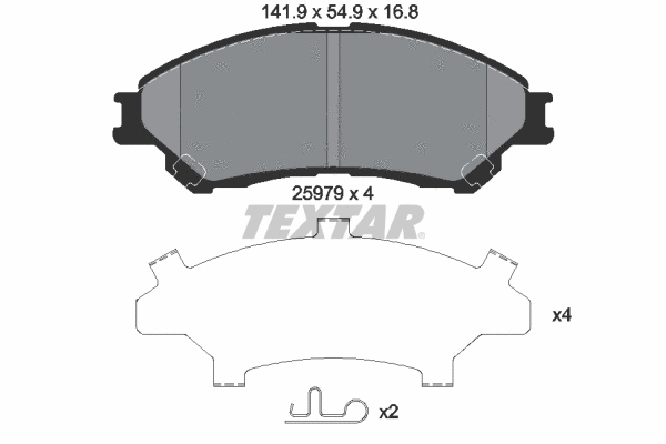 Brake Pad Set, disc brake (2597901)