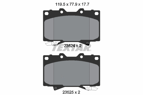 Brake Pad Set, disc brake (2352402)