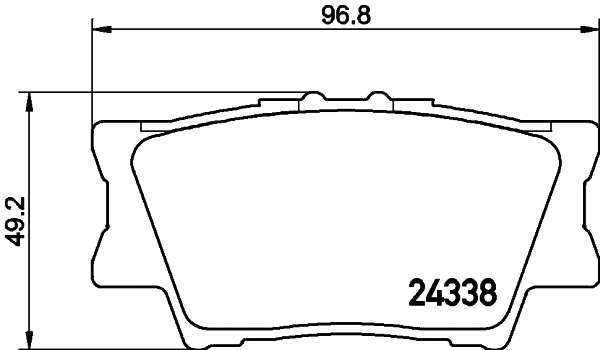 Brake Pad Set, disc brake (2433804)
