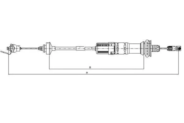 Cable Pull, clutch control (58011000)