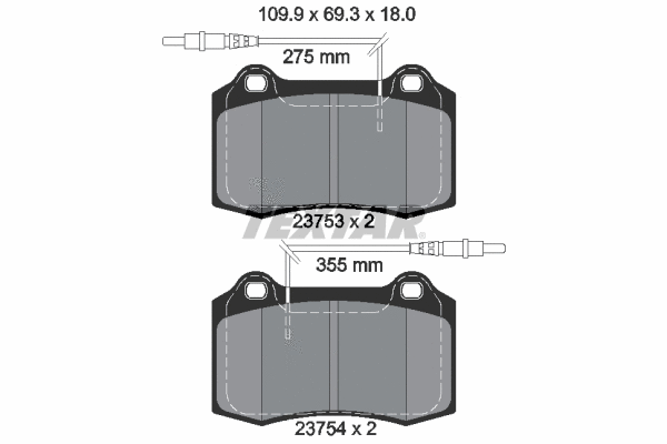Brake Pad Set, disc brake (2375301)