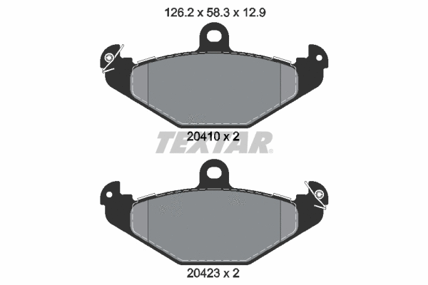 Brake Pad Set, disc brake (2041003)