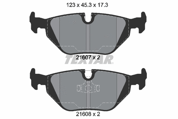 Brake Pad Set, disc brake (2160702)