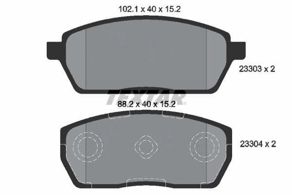 Brake Pad Set, disc brake (2330301)