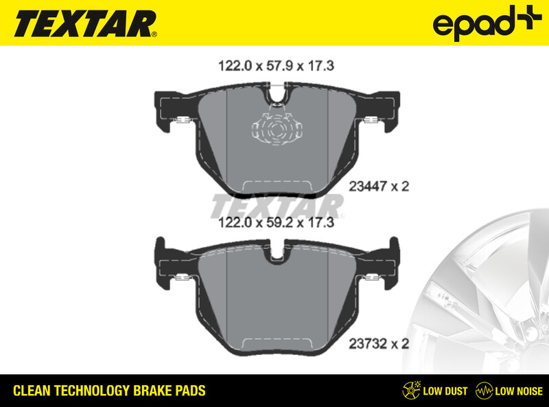 Brake Pad Set, disc brake (2344704CP)