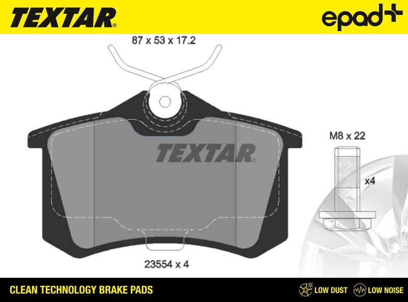 Brake Pad Set, disc brake (2355402CP)