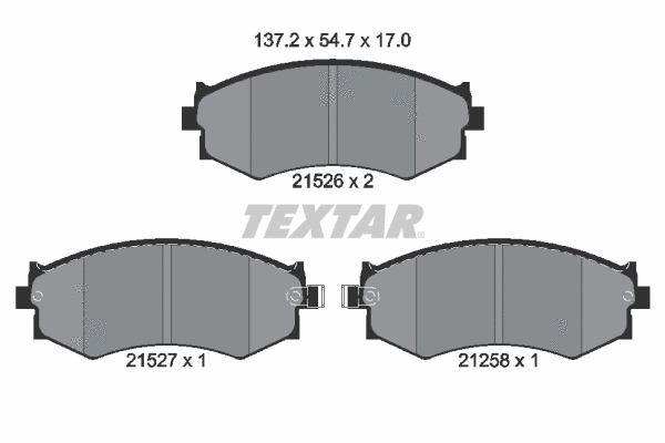 Brake Pad Set, disc brake (2152601)
