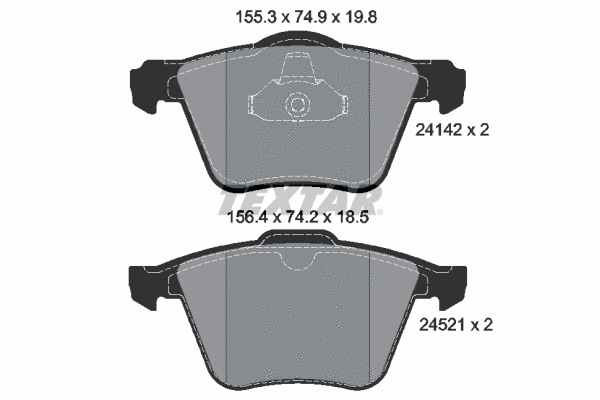 Brake Pad Set, disc brake (2414201)