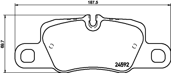 Brake Pad Set, disc brake (2459201)