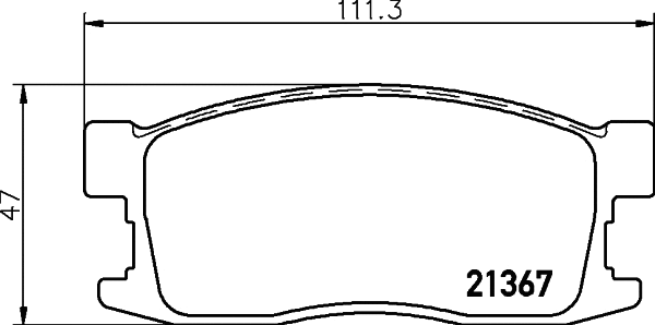 Brake Pad Set, disc brake (2136701)