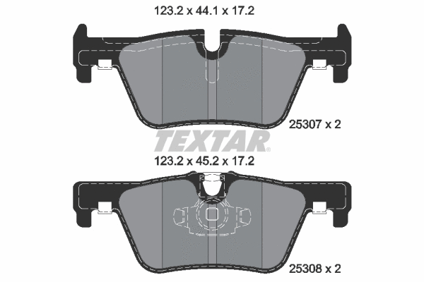 Brake Pad Set, disc brake (2530701)