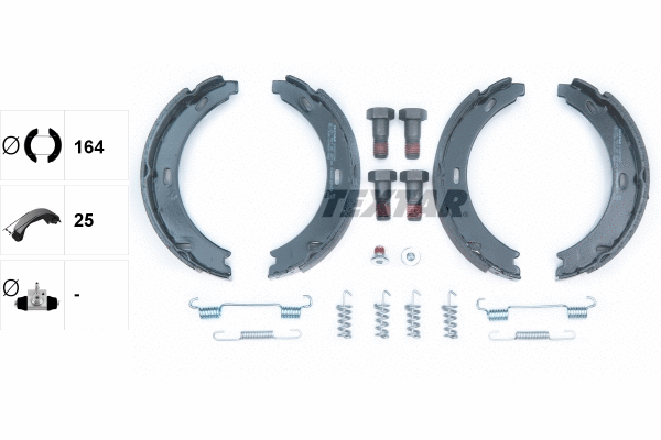 Brake Shoe Set, parking brake (91057200)