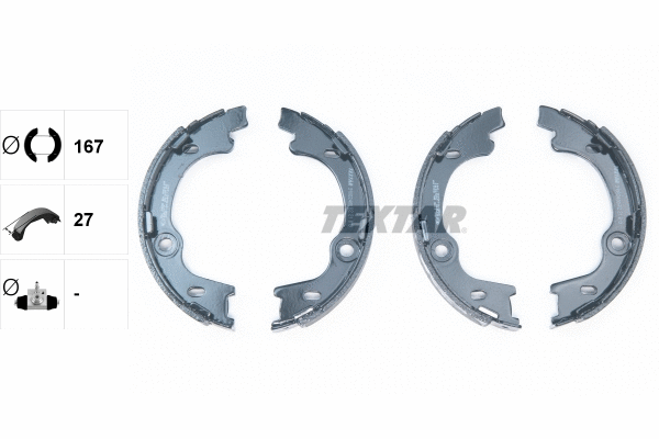 Brake Shoe Set, parking brake (91082400)