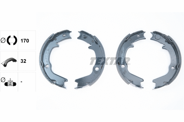 Brake Shoe Set, parking brake
