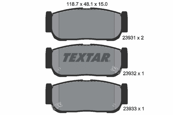 Brake Pad Set, disc brake (2393101)