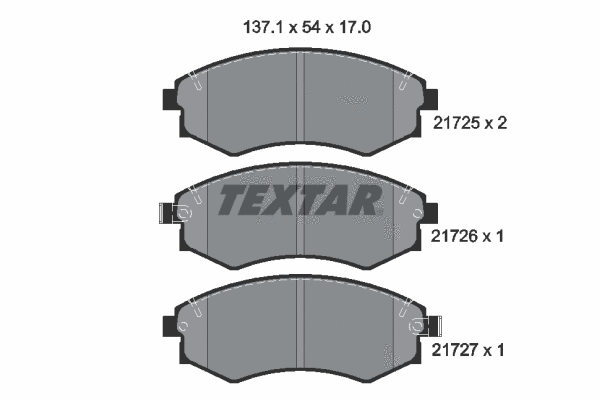 Brake Pad Set, disc brake (2172501)