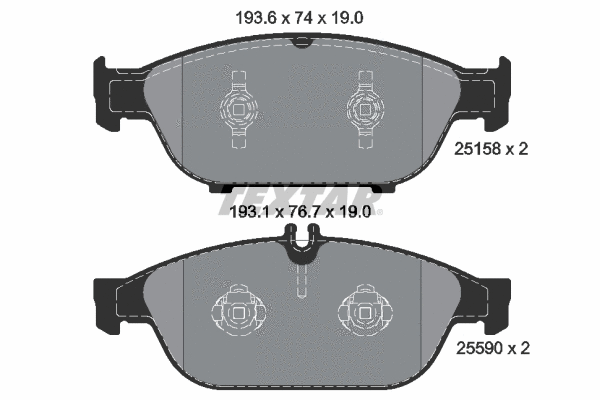 Brake Pad Set, disc brake (2515803)