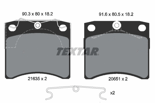 Brake Pad Set, disc brake (2163501)