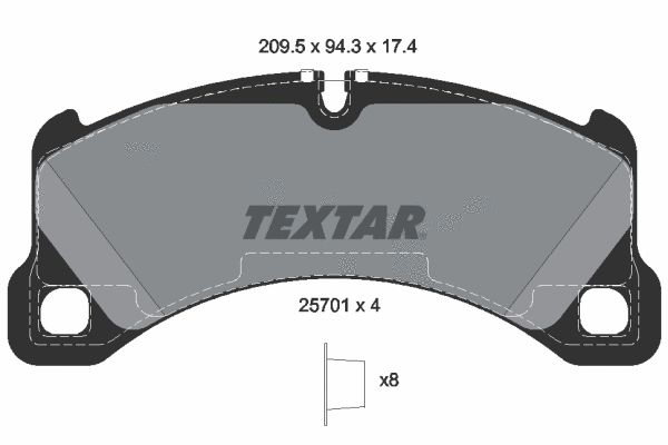 Brake Pad Set, disc brake (2570101)