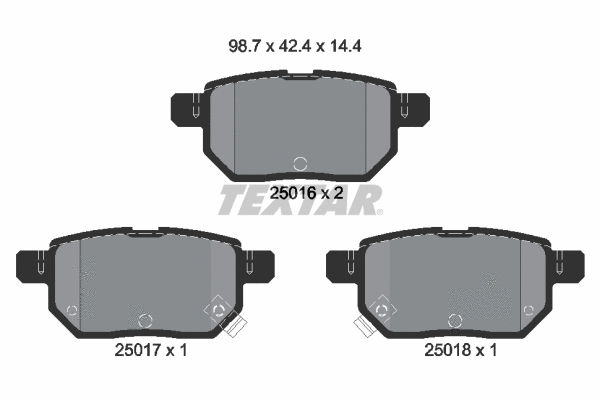 Brake Pad Set, disc brake (2501601)