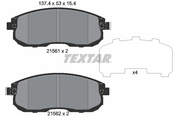 Brake Pad Set, disc brake (2156203)