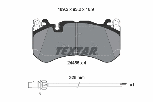 Brake Pad Set, disc brake (2445501)
