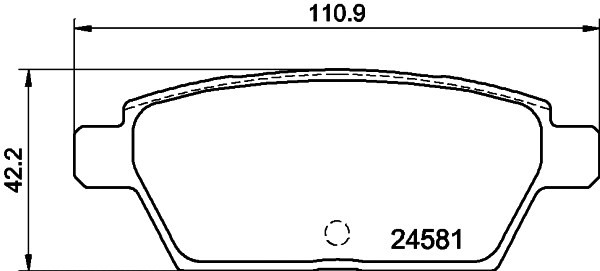 Brake Pad Set, disc brake (2458106)