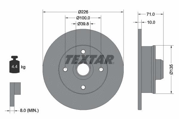 Brake Kit, disc brake (89006700)