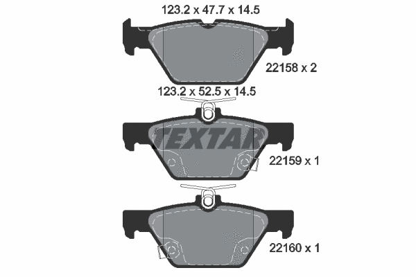 Brake Pad Set, disc brake (2215801)