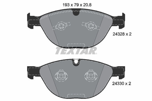 Brake Pad Set, disc brake (2432801)