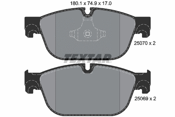 Brake Pad Set, disc brake (2507001)