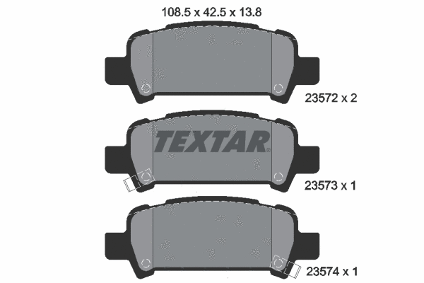 Brake Pad Set, disc brake (2357202)