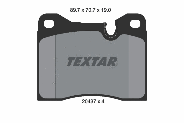 Brake Pad Set, disc brake (2043702)