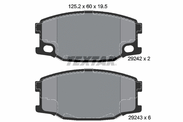 Brake Pad Set, disc brake (2924201)