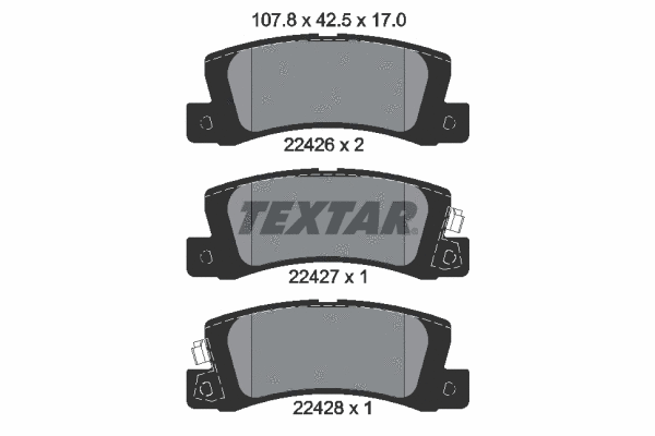 Brake Pad Set, disc brake (2242601)