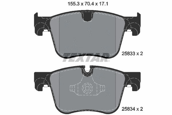 Brake Pad Set, disc brake (2583301)