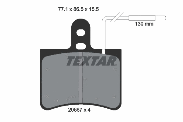 Brake Pad Set, disc brake (2066703)