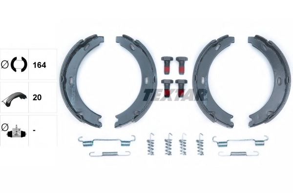 Brake Shoe Set, parking brake (91032800)