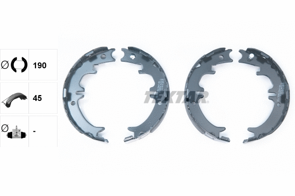 Brake Shoe Set, parking brake (91060500)