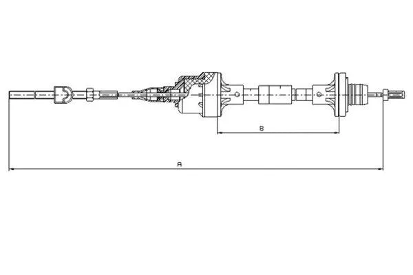 Cable Pull, clutch control (58008700)