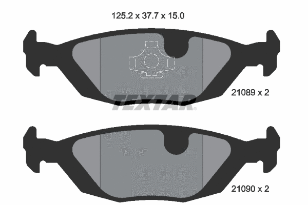 Brake Pad Set, disc brake (2108902)
