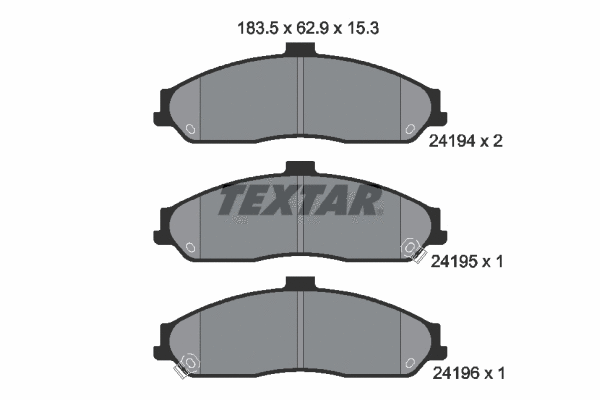 Brake Pad Set, disc brake (2419401)