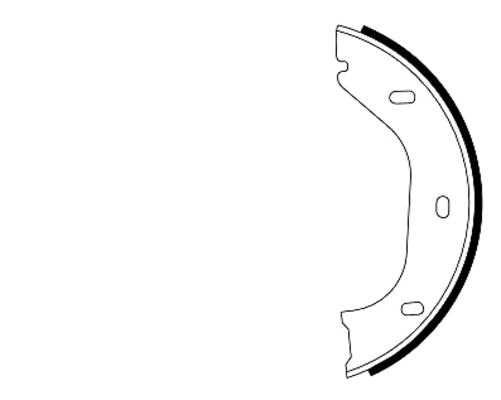 Brake Shoe Set, parking brake (91020200)