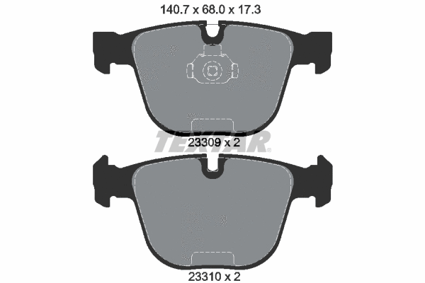 Brake Pad Set, disc brake (2330902)